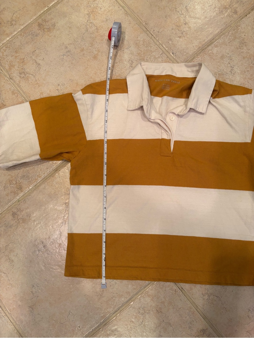 American Eagle Women’s Cropped Polo - Picture 4 of 5